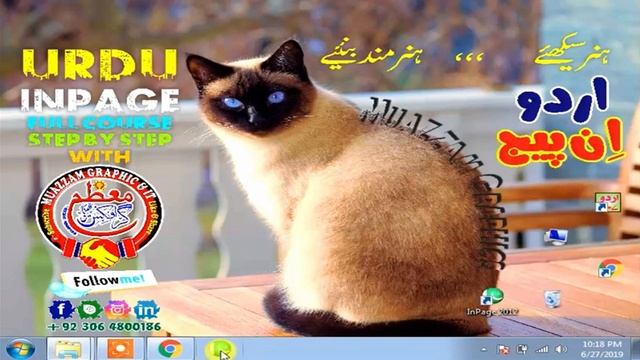 Introduction Of Inpage Urdu Lesson # 01 Basic Information in Urdu Hindi By Muazzam Graphics смотреть онлайн