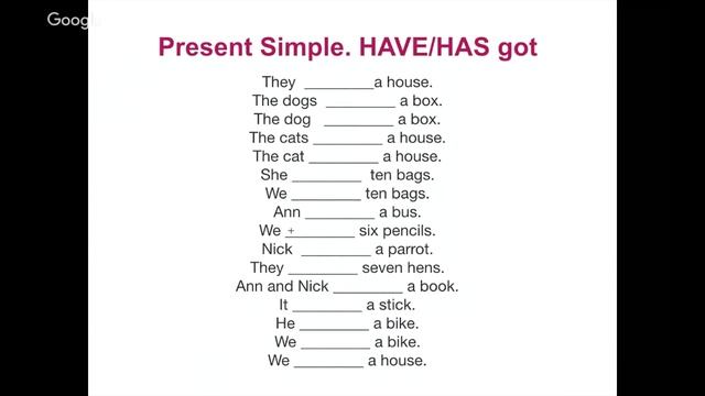 Grammarway 1. HAVE GOT. HAS GOT. Lesson 7.