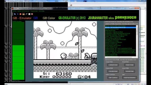 GBC4J-v-0.87-M1 - GameBoy Color Emulator - [JAVA] - Kirby´s Dreamland - PART 1 смотреть онлайн