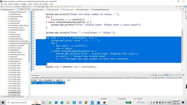 Practice set 8 ( video 2nd ) | Exception Handling | Tutorial #56 смотреть онлайн