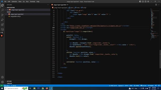 Range input type смотреть онлайн