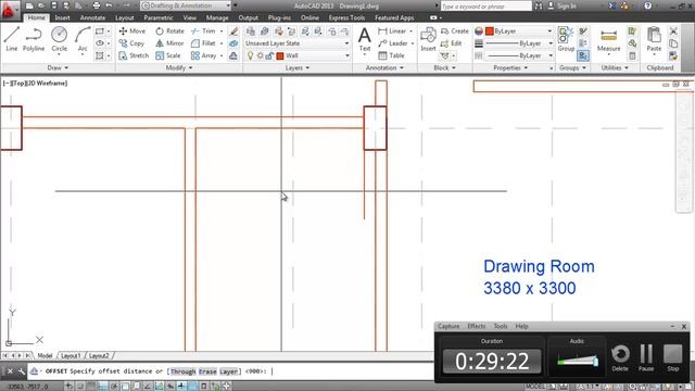 Drafting a Housing Plan in AutoCAD----120 SQM (Hindi and English) смотреть онлайн