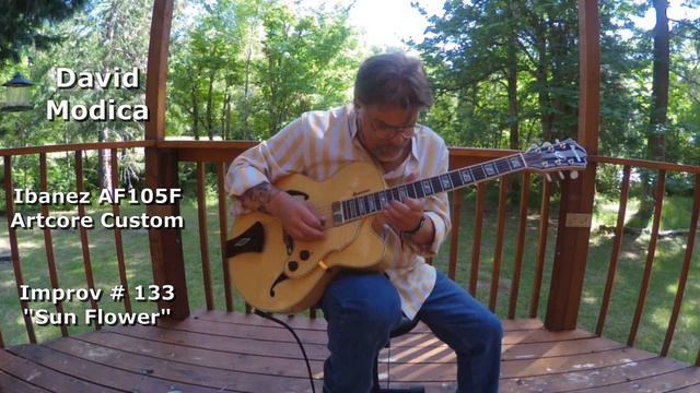 Improv 133 "Sun Flower" ~ Ibanez AF105F ~ David Modica смотреть онлайн