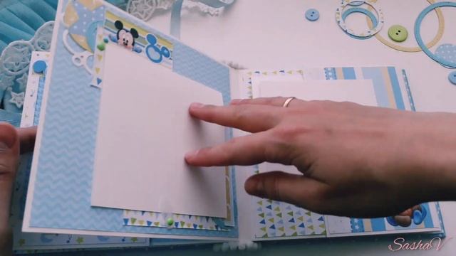 Скрапбукинг/Альбом ручной работы для мальчика на первый год жизни/АртУзор/Микки Маус смотреть онлайн