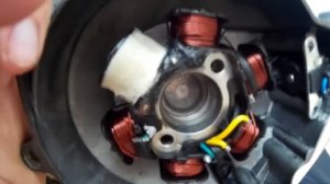 Ремонт статора генератора 6 катушек, Ирбис ТТР125Р