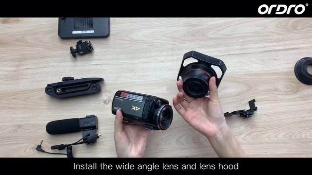 Unboxing | ORDRO AC5 4k Vlog Camcorder with 5 Accessories смотреть онлайн