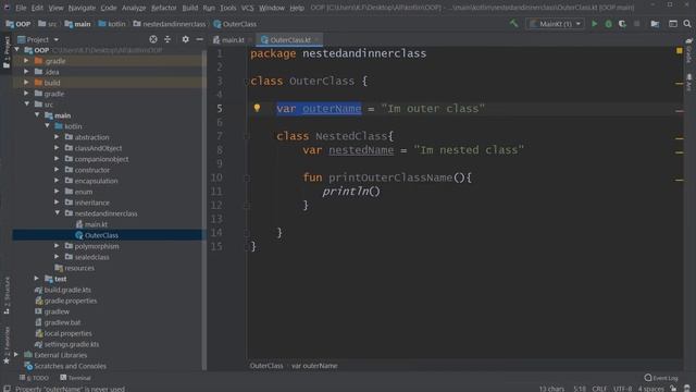 شرح nested class و inner class في لغة كوتلن смотреть онлайн
