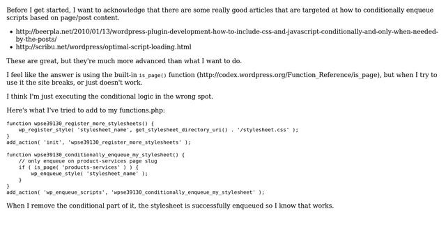 Wordpress: How to conditionally enqueue a stylesheet only for a certain page(s)? (2 Solutions!!) смотреть онлайн