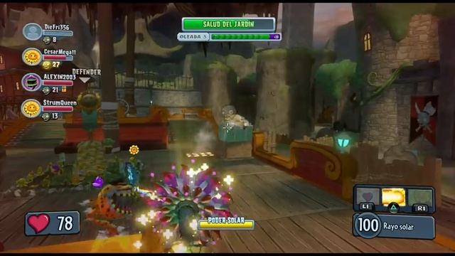PLANTS VS ZOMBIES GARDEN WARFARE PLANTA FLOR EXTRATERRESTRE EN ACCIÓN смотреть онлайн
