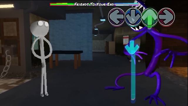 Purple Rainbow Friend Vs Different Ghost Rainbow Friends | Friday Night Funkin Mod Roblox смотреть онлайн