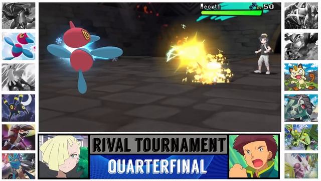 Ash's Rival Tournament (Pokémon Sun/Moon) - All Battles! смотреть онлайн