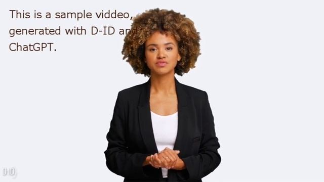 Generative AI : Sample Video made with ChatGPT and D-ID смотреть онлайн