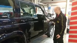 Установка доводчиков дверей SLAMSTOP на УАЗ Патриот