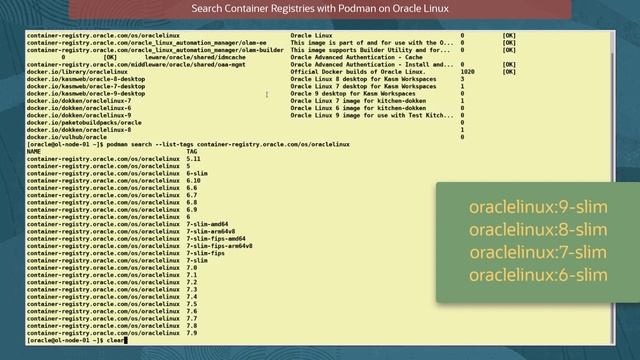 Search Container Registries with Podman on Oracle Linux смотреть онлайн