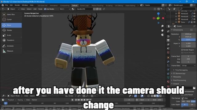 HOW TO MAKE ROBLOX PFP / GFX (BLENDER 2.9) смотреть онлайн