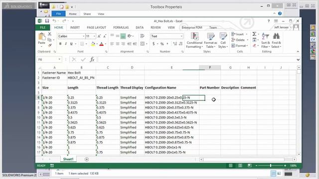 SOLIDWORKS - Updating Toolbox using Excel смотреть онлайн