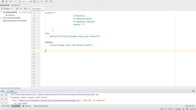 Build ATM Using Python | Python ATM Project | Excellence Technology | Python Mini Project. смотреть онлайн