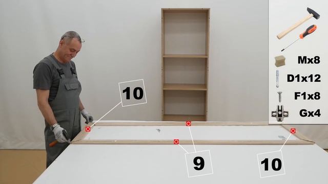 Инструкция по сборке. Шкаф-витрина Tokio 2D смотреть онлайн