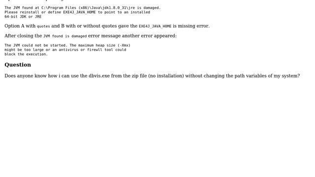DbVisualizer Error "No JVM could be found .." and "please define EXE4J_JAVA_HOME" (2 Solutions!!) смотреть онлайн