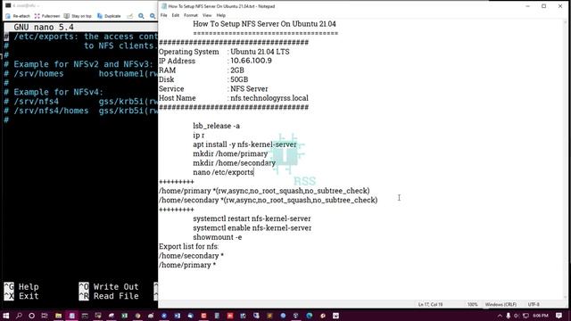 How To Setup NFS Server On Ubuntu 21.04 смотреть онлайн