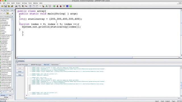 Printing an Array in Java смотреть онлайн