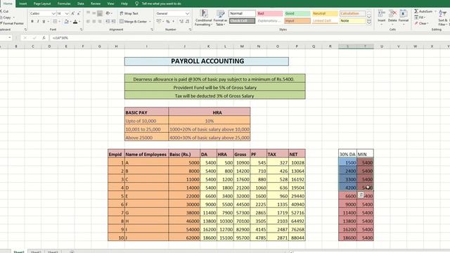 PAYROLL ON MS EXCEL COMPUTER APPLICATION IN BUSINESS by CS Renu Yadav смотреть онлайн