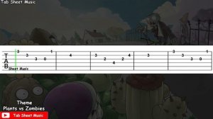 Plants vs Zombies - Main Theme Guitar Tutorial