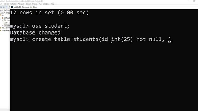 #8 Java JDBC | Java Database Connectivity | JDBC Create Table in Java смотреть онлайн