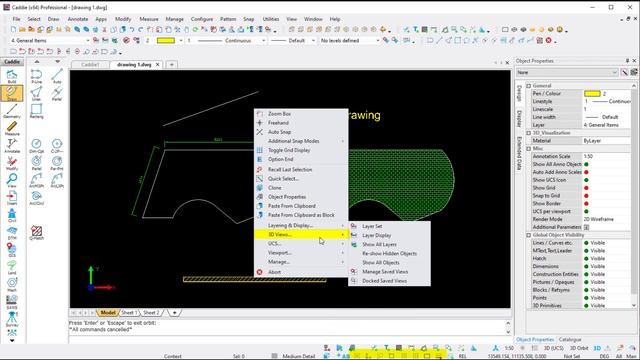 Navigating Around the Drawing Area in Caddie смотреть онлайн