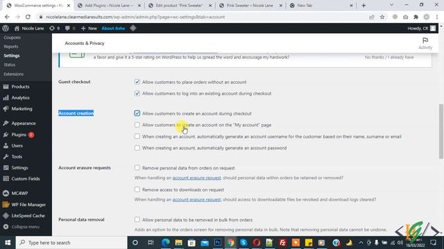 How to enable Registration form in My Account Page in Woocommerce смотреть онлайн