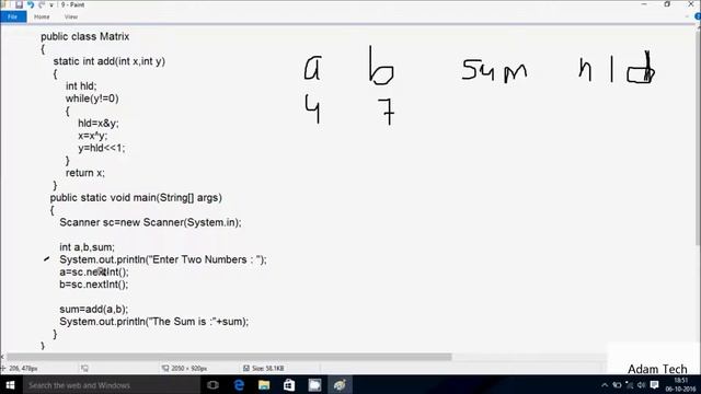 Add Two Numbers Without Using Plus(+) Operators in Java смотреть онлайн