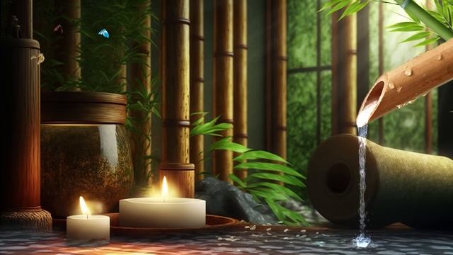 Relaxing piano music + water sound flowing ? Relax, sleep, spa & zen music #17 смотреть онлайн