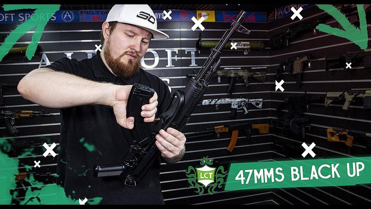 Обзор LCT 47MMS Black UP LCKMMS (АКМС). Страйкбольный автомат. смотреть онлайн