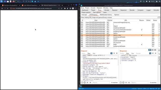 Broken Access Control - Lab #6 Method-based access control can be circumvented | Short Version смотреть онлайн