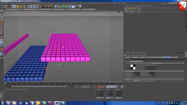 MoGraph -урок 32 -эффектор шейдера смотреть онлайн