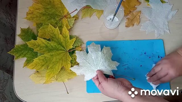 Папье-маше из кленовых листьев. Кружок Мастерская сувениров ДДТ Костанайского р-на Костанайской обл смотреть онлайн