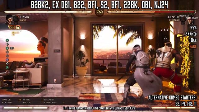 Mortal Kombat 1 Havik Kano Combo + Setups Guide (64% Damage) смотреть онлайн