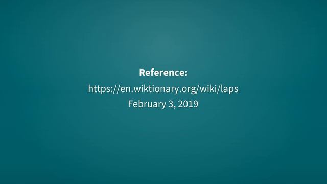 Laps | Definition of laps 📖 смотреть онлайн