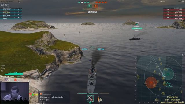 World of Warships w/ theLaalaa - NA - Tier 1 Bathtub Boats - Black Swan ("Slime People") смотреть онлайн