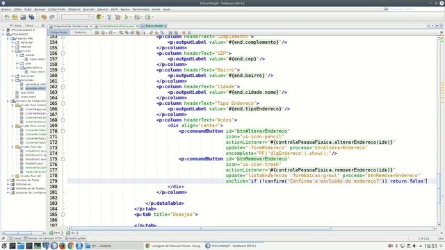 Módulo Java Server Faces - Aula 15 - CRUD Pessoa Física Parte 03 смотреть онлайн