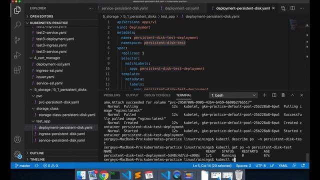 5-1-kubernetes. Сохраняем данные . PV и PVC. Кубернетес на русском ( Практический курс по k8s ) смотреть онлайн