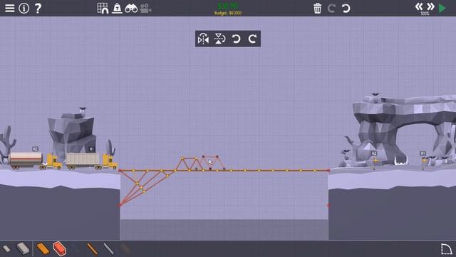 Poly Bridge 2 - 4-14 Big Rigs - Walkthrough