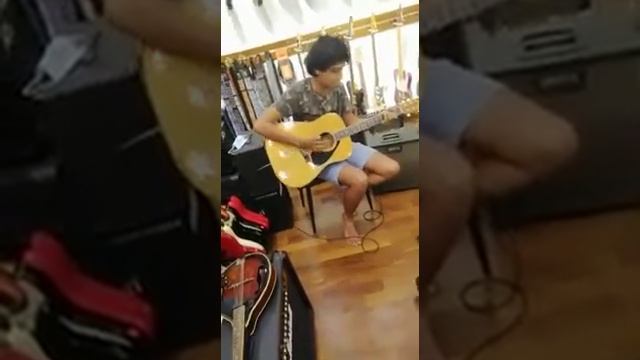 Yamaha FG300DE Electric Acoustic Guitar & Crate CA60110D Acoustic Guitar Amplifier Sound Check смотреть онлайн