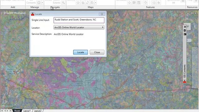How to use ArcGIS for AutoCAD: Navigate Drawing By Street Address смотреть онлайн