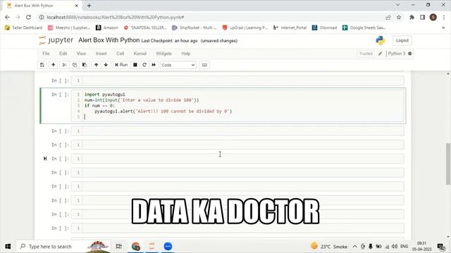 Python Project - Python Code To Create Alert Box Using pyautogui Library смотреть онлайн