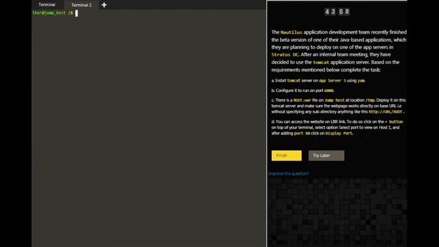Install and Configure Tomcat Server KodeKloud Engineer Task Success смотреть онлайн