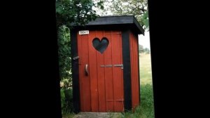 Как построить  деревянный туалет на даче  Дизайн уличного туалета