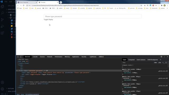 Toggle Password Display | Unmask Password using jQuery | jQuery Tutorial | DOM Manipulation смотреть онлайн