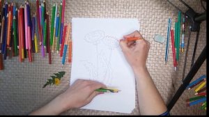 Как нарисовать одуванчик.Онлайн-школа рисования "Малевашки"
