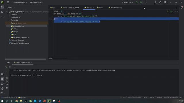 Curso de Python 2023: Dominando Estructuras Condicionales IF, ELSE, ELIF | E11 смотреть онлайн